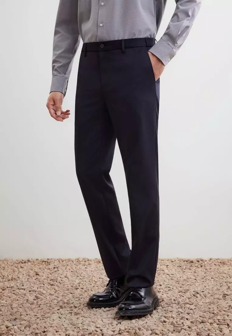 G2000 Sweat Wicking Smart Fit Twill Suit Pants with Elastic Waist Band