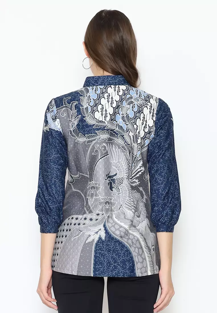 Hadinata Batik Wanita Superfine Blouse Jiva Jaya