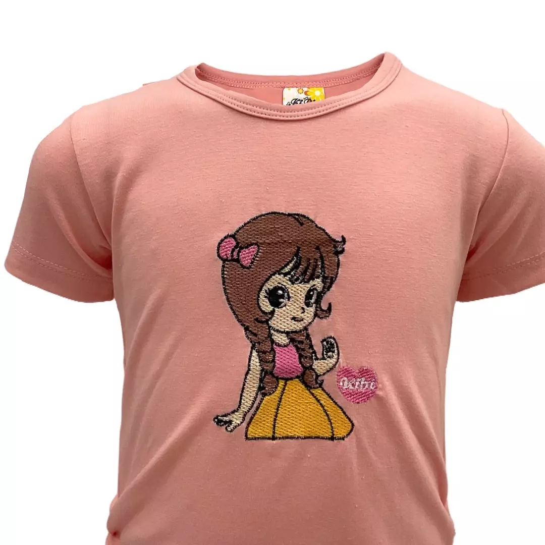 Kibi Kaos Anak Perempuan Bordir Character 10607217