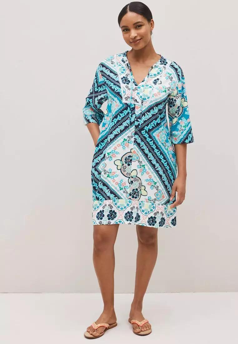 Buy NEXT Kaftan Dress With Linen 2024 Online ZALORA Singapore