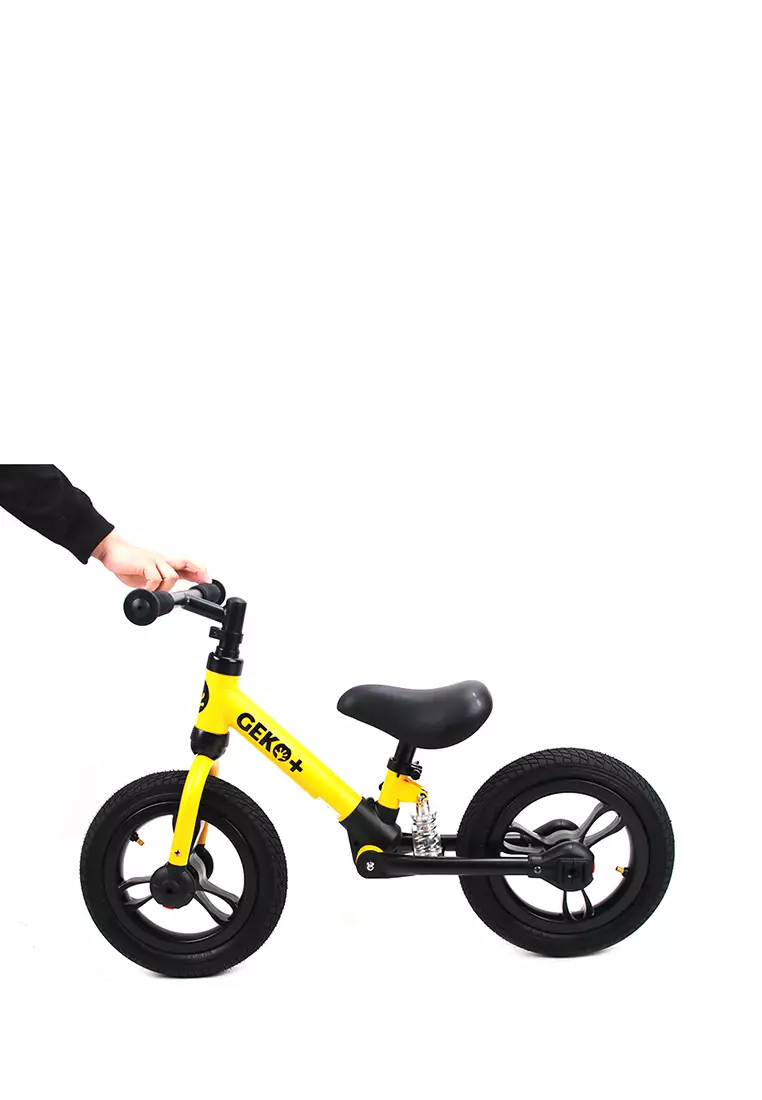Geko+ 12 Kids Balance Bike - Yellow