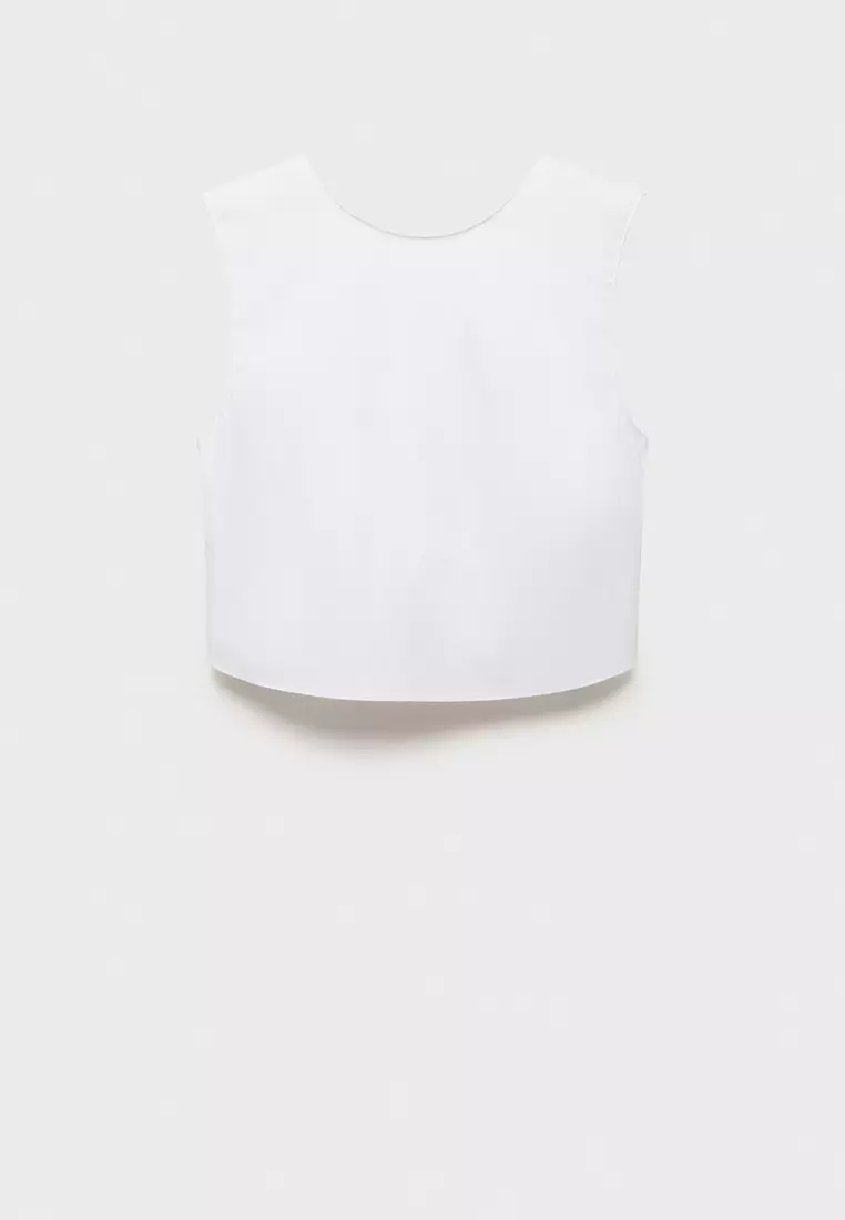 Crop Top With Bow On The Back