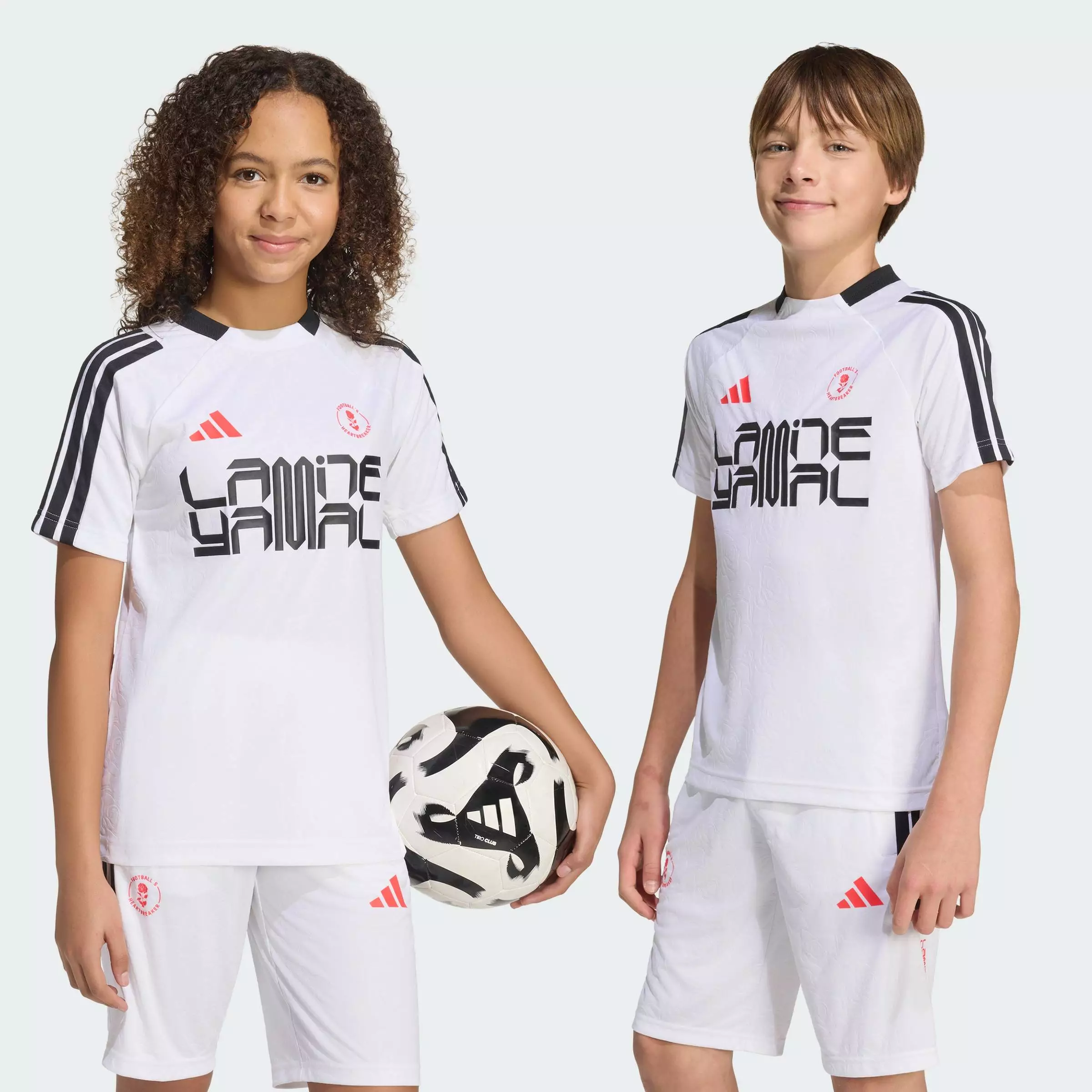 Buy ADIDAS Football Lamine Yamal Training Tee Kids Unisex White