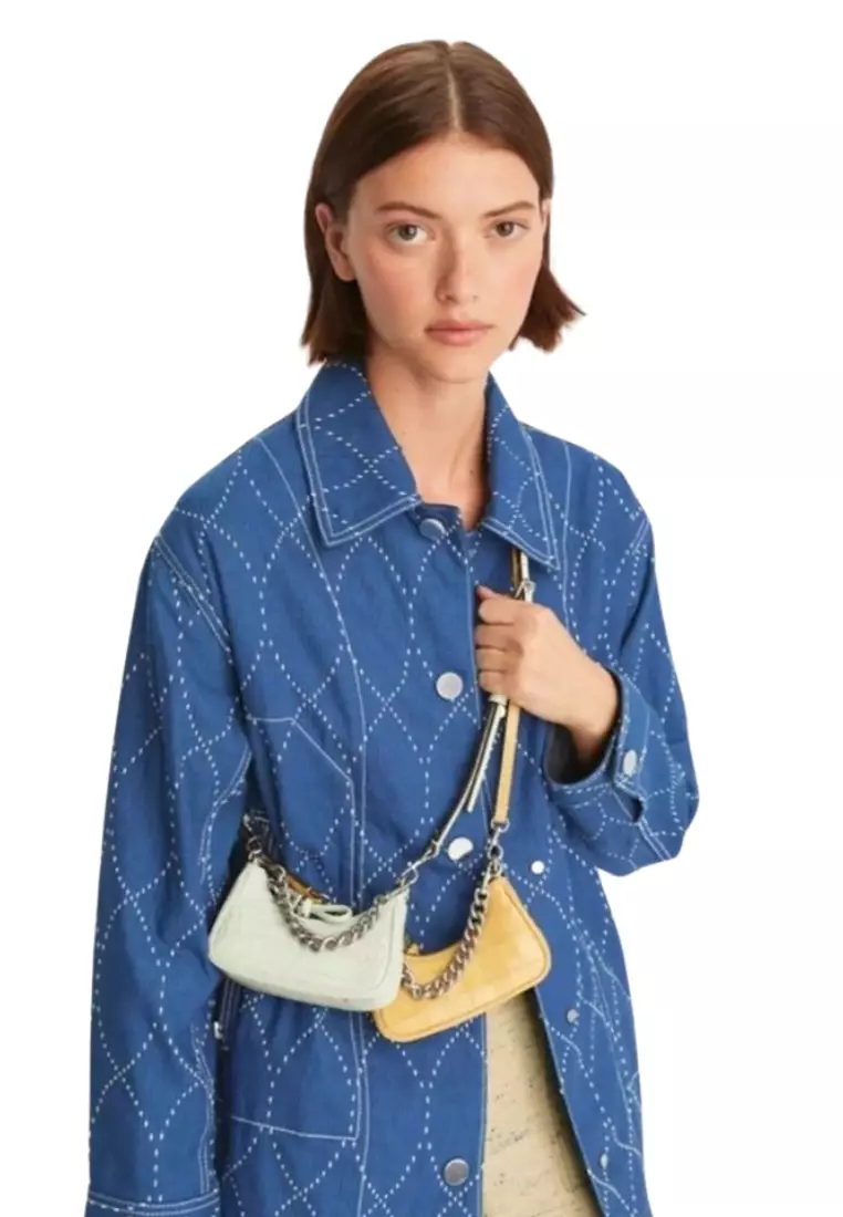 Tory Burch Mercer embossed nano cross body