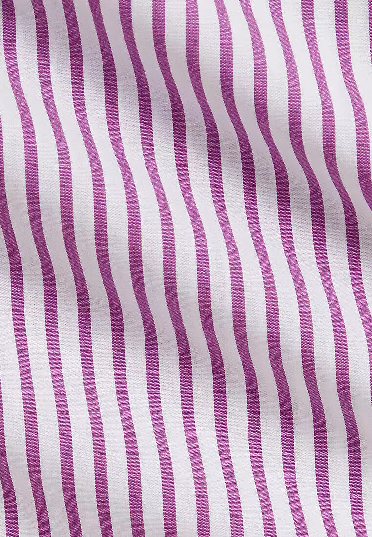Classic Fit Striped Broadcloth Shirt