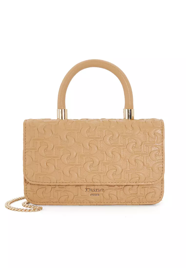 Darlyn Monogram Grab Crossbody Camel