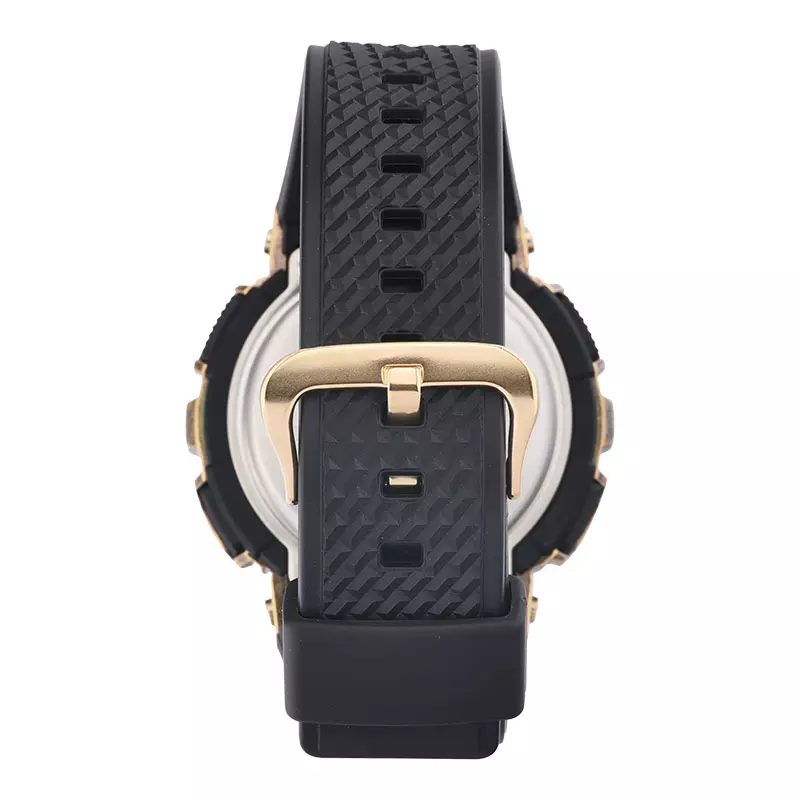 Jam Tangan Pria Casio G-Shock GM-110VG-1A9DR Steam Punk Digital Analog Dial Black Resin Band