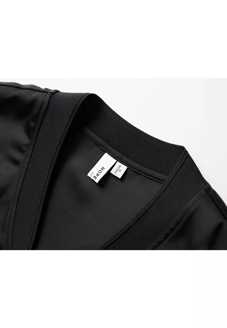 Mid Sleeve Street Syle Zip Up Jacket