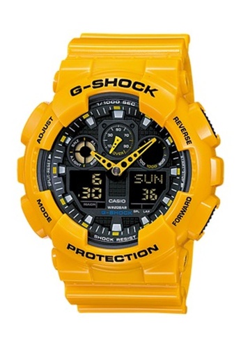 G-shock black and yellow CASIO G-SHOCK GA-100A-9A 5A07EACDDD3353GS_1