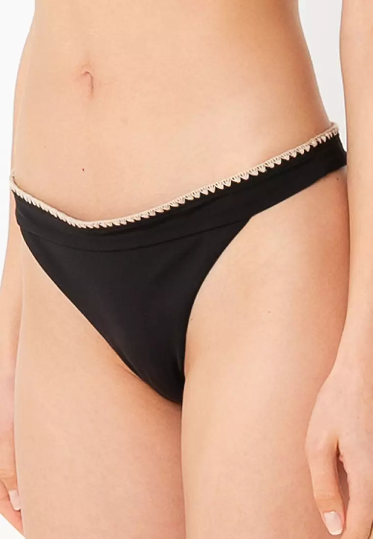 ZARA コントラストビキニショーツ 0167/062 CONTRAST BIKINI BOTTOM - Fuchsia | ZARA United States