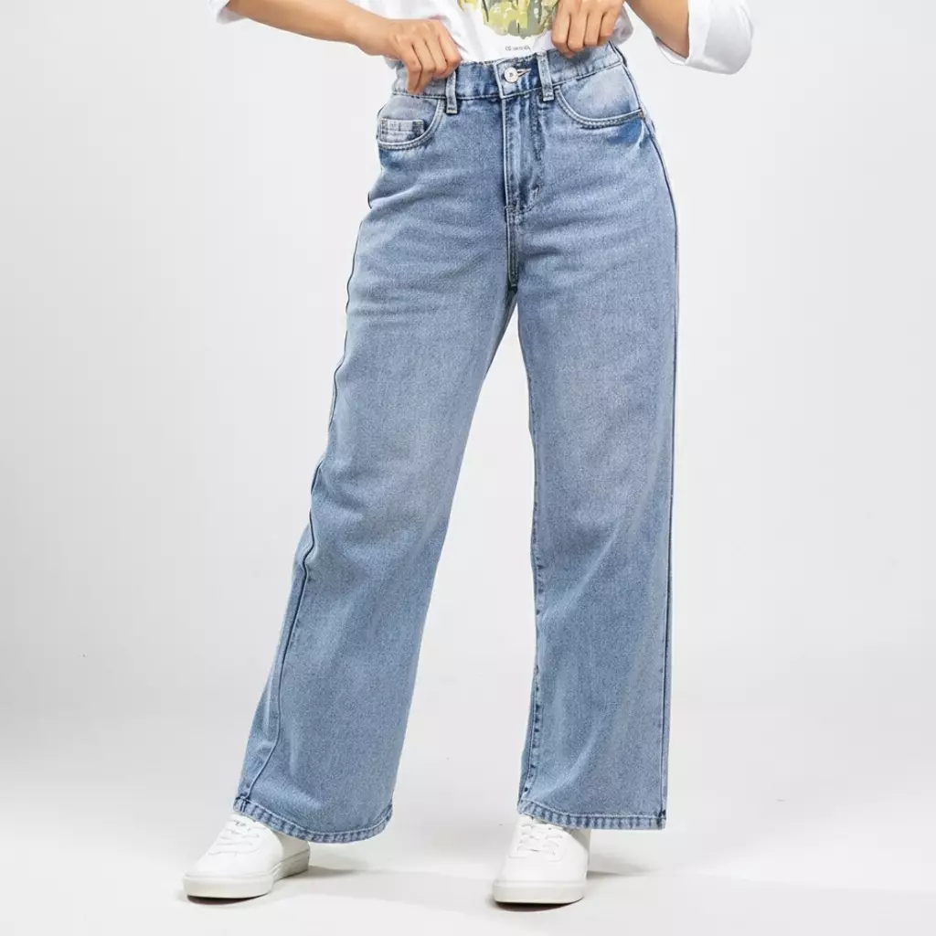 C2 Thishe Blue Straight Cut Jeans Wanita -   Loose Jeans Wanita