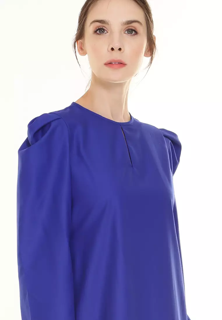 Yarra Kurung Pahang Modern in Royal Blue
