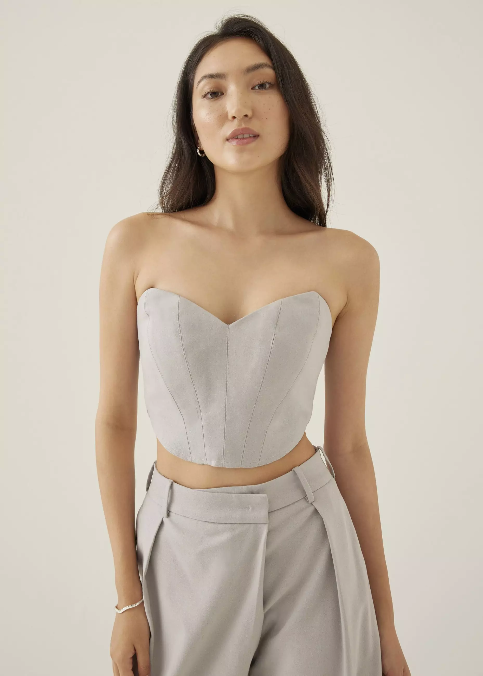 Atasan Wanita - Olwyn Bustier Crop Top