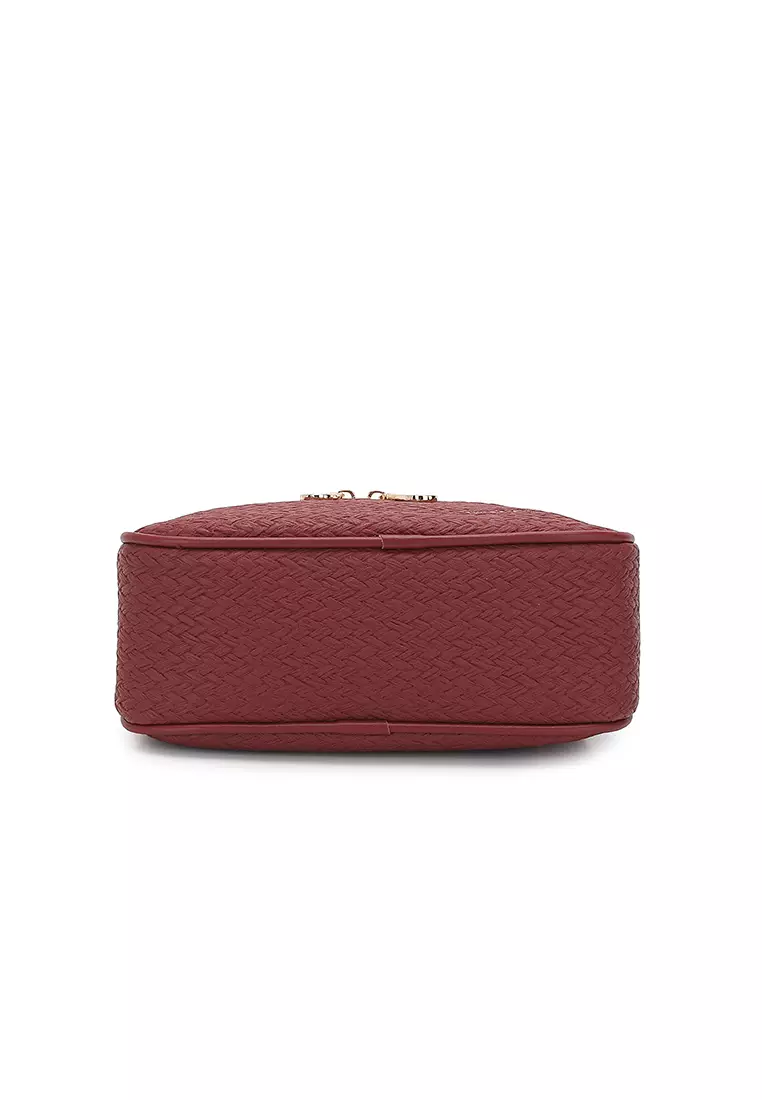 Women's Top Handle Bag / Sling Bag / Crossbody Bag / Shoulder Bag (Tas Tangan Wanita / Tas Selempang Wanita / Tas Bahu Wanita) - Merah