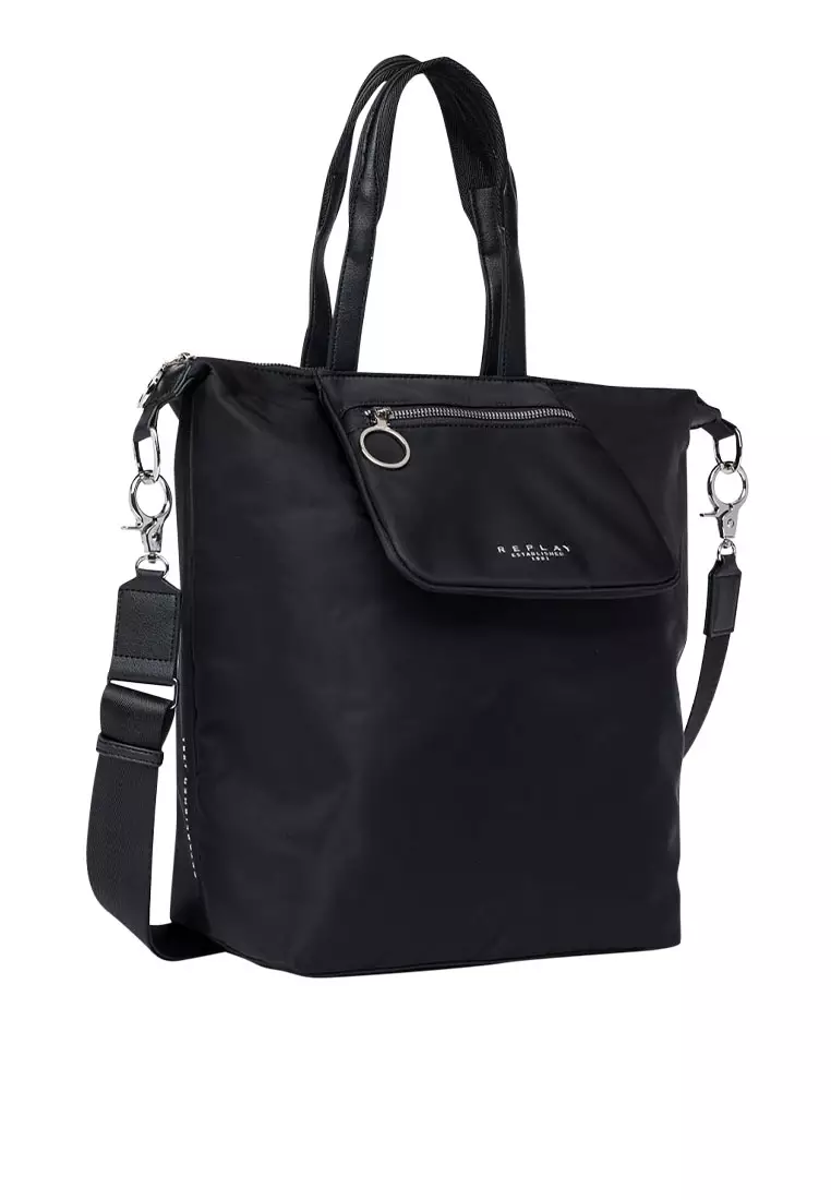 Buy REPLAY REPLAY SHOPPER BAG WITH POCKET 2024 Online | ZALORA Singapore