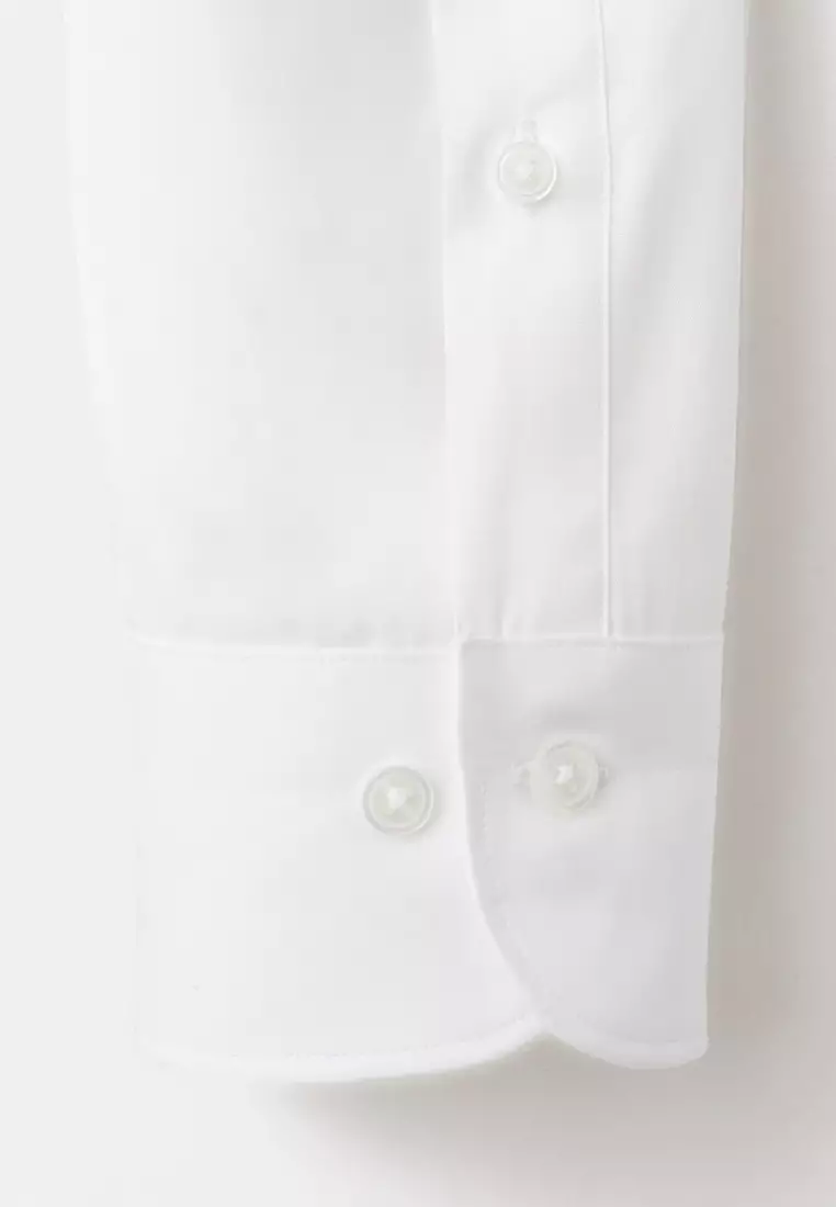 Slim-Fit Cotton Poplin Suit Shirt