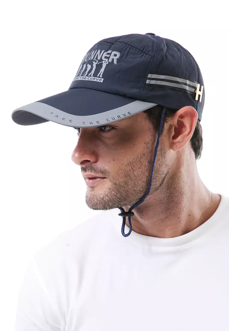 Jahari Topi Baseball Pria Wanita Resizable Strap Sporty Cap Material Polyester ORIGINAL - Navy