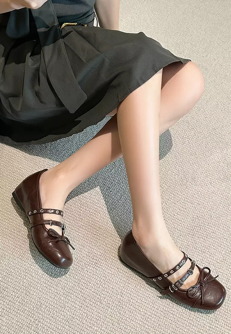Bowknot Elevated Heel Mary Jane Shoes WW619-2