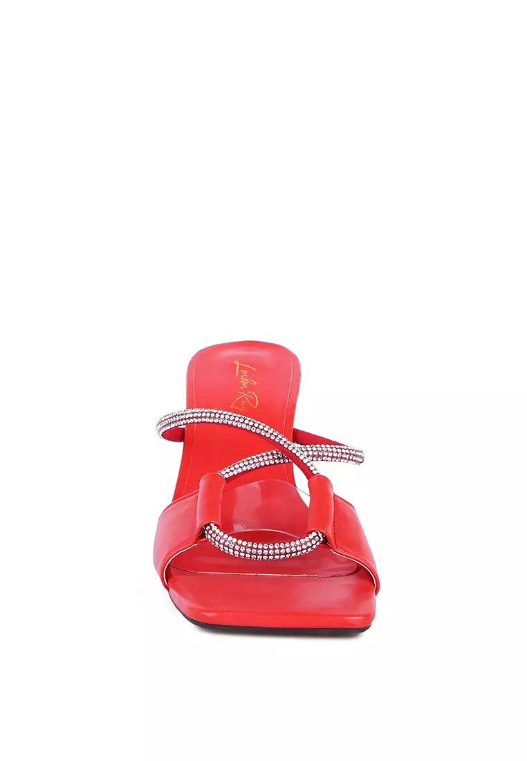 Red sandals discount