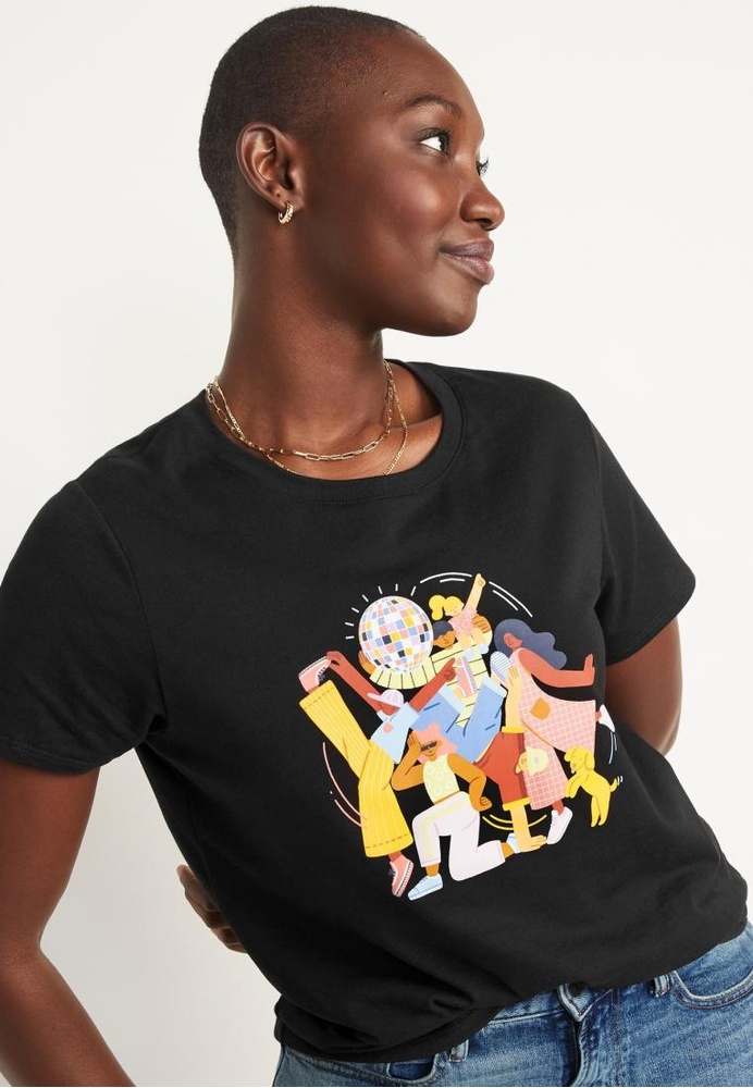 Buy Old Navy Matching Graphic T-Shirt for Women 2022 Online | ZALORA ...
