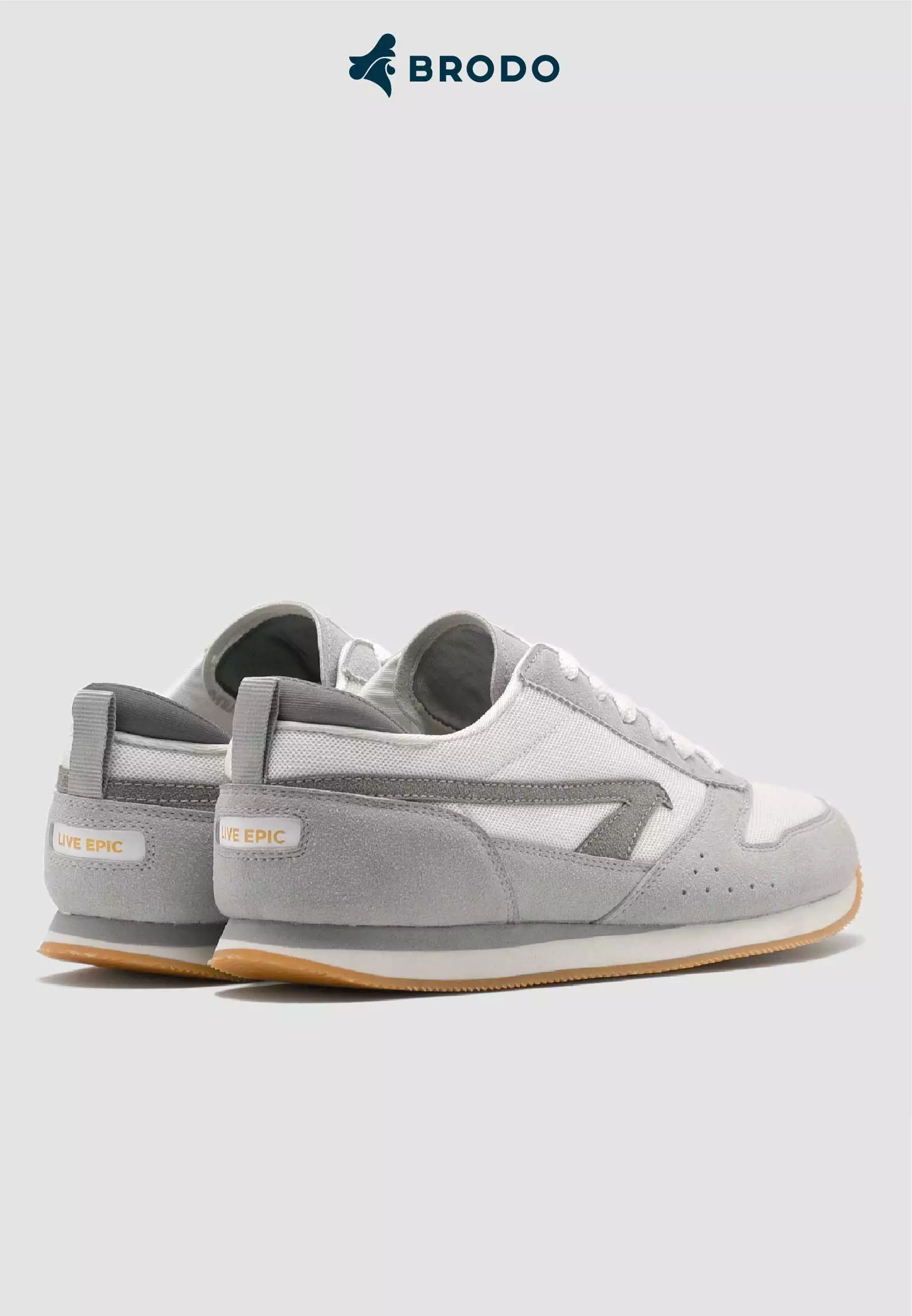 BRODO - Sneakers Tizano White Grey GS