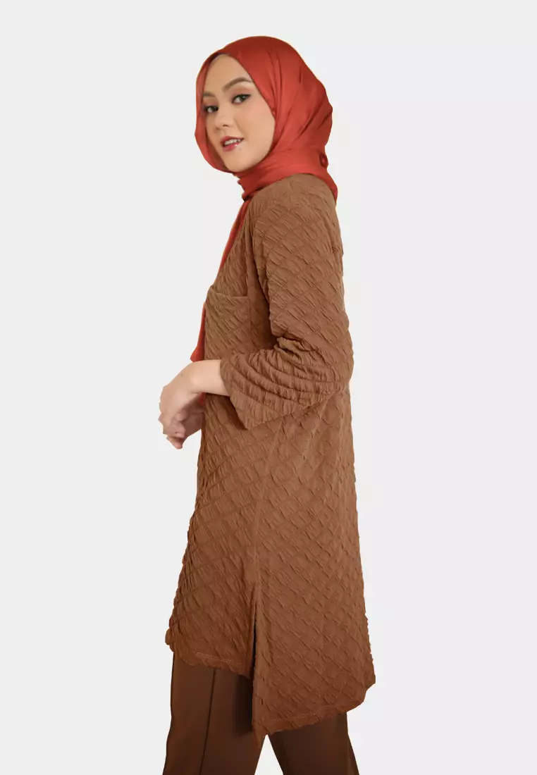 Shakilla Tunik | Atasan Wanita Lengan Panjang - Choco