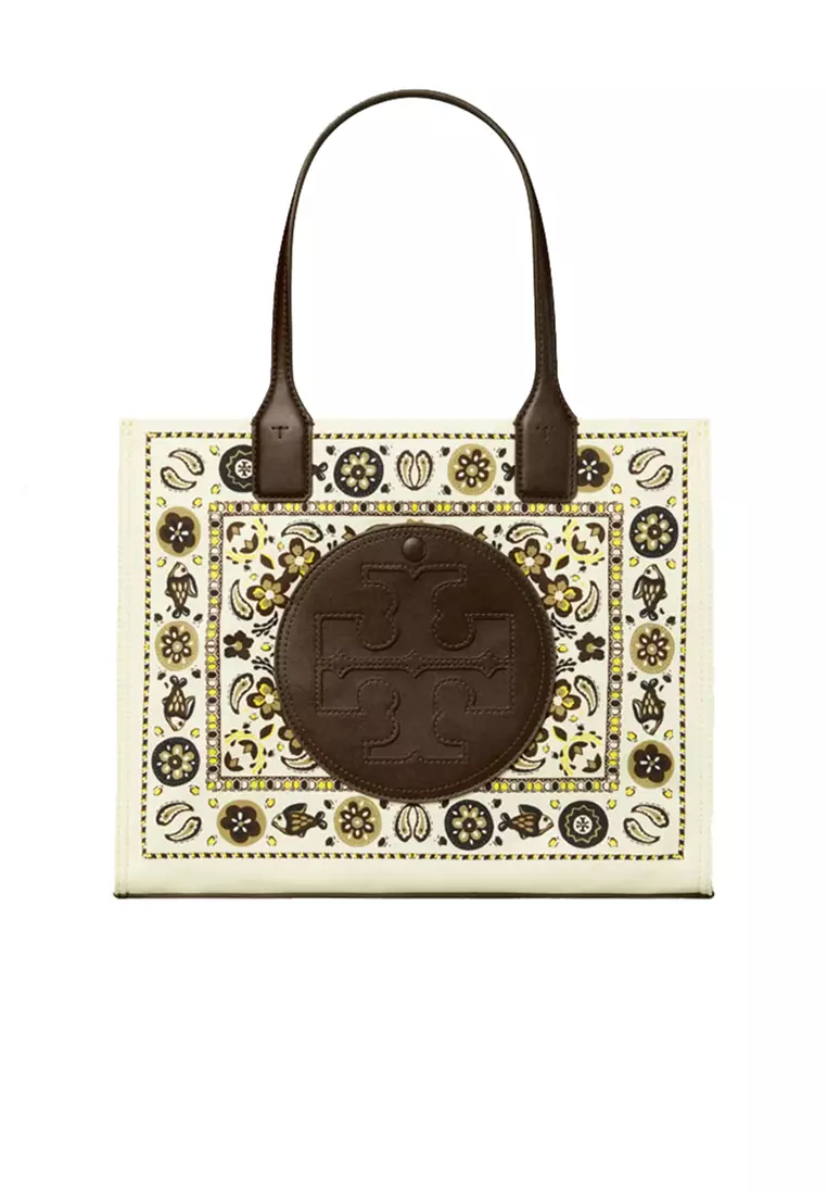 Tory burch ella best sale metallic canvas tote
