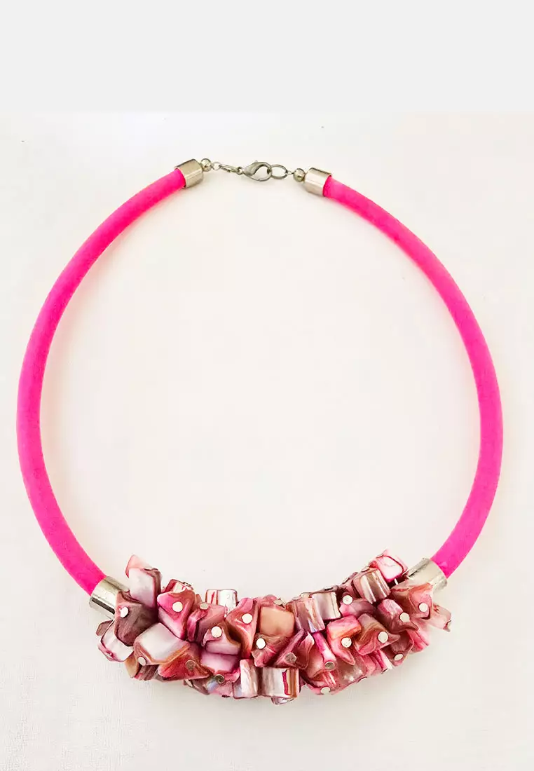 Aksesoris Wanita Shells  Choker Necklace Kalung Wanita Pink
