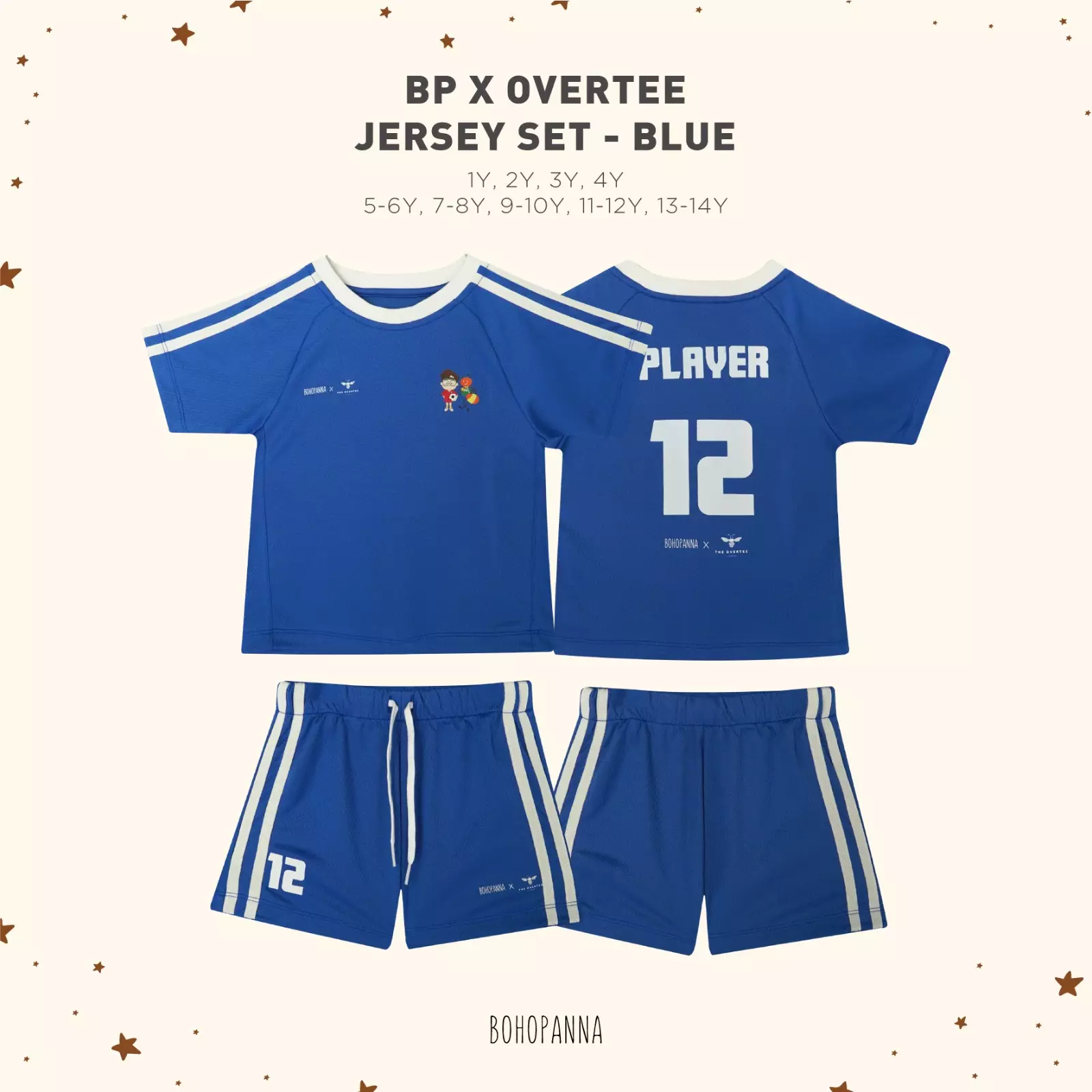 BOHOPANNA - BOHOPANNA X OVERTEE - JERSEY SET - SETELAN ANAK
