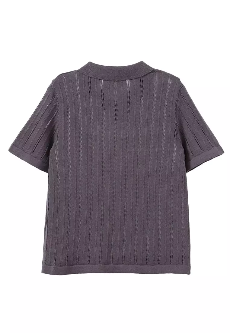 Knitted Short Sleeve Shirt