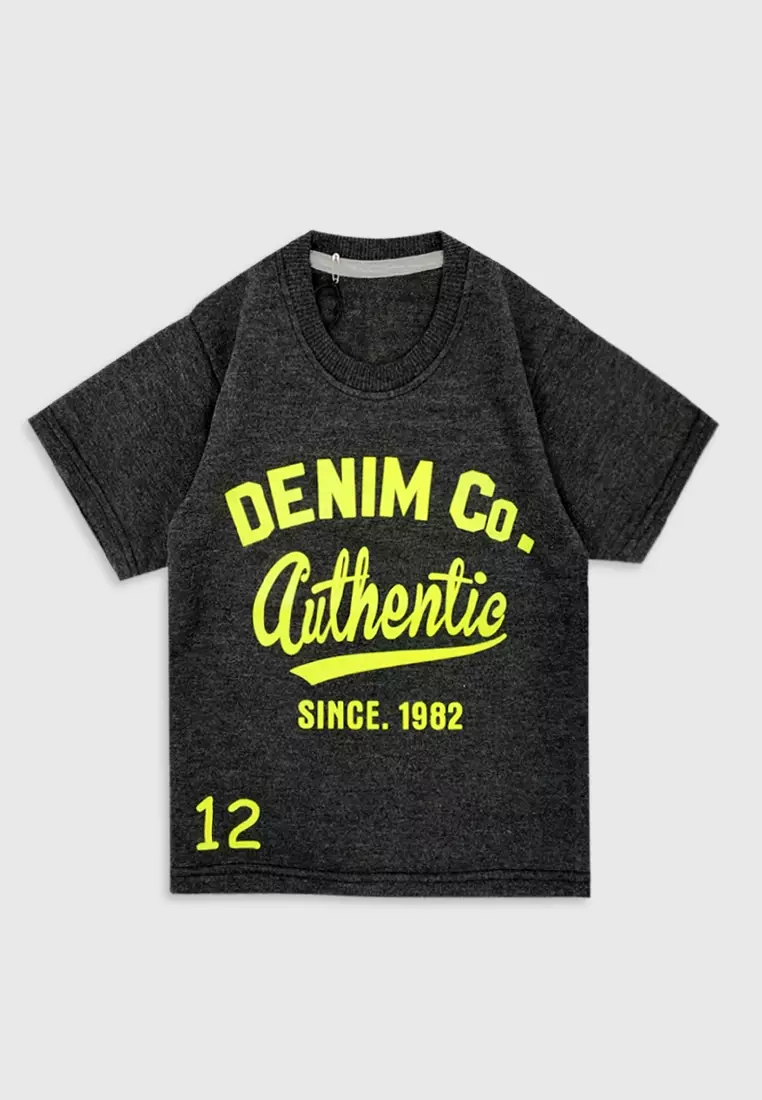 Wakakids Setelan Anak Laki Laki Denim Authentic 2602 Abu Tua