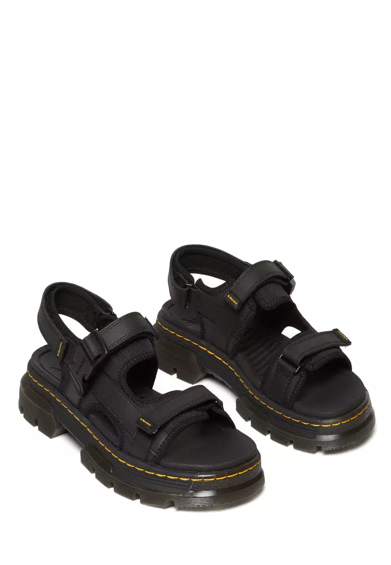 Forster Poly Webbing Black Sandals - Women