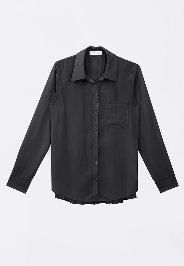 Panel Back Button Down Shirt