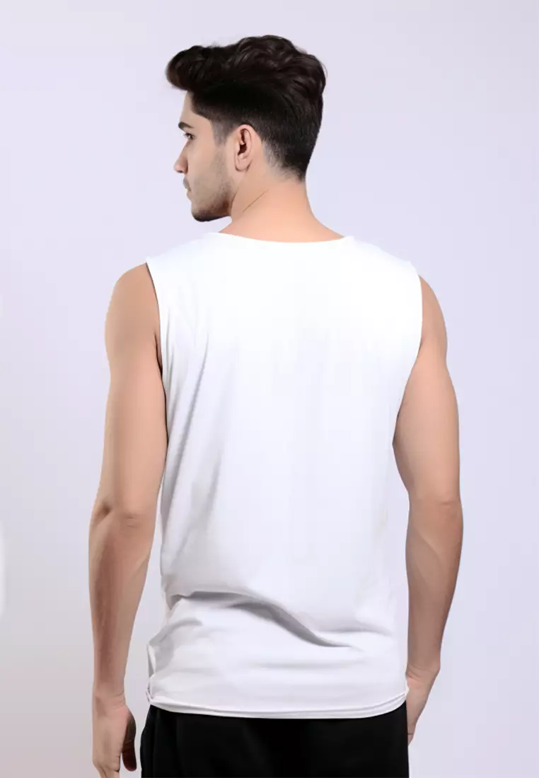 MTL72 Kutung Pria Casual SVN Polos Putih