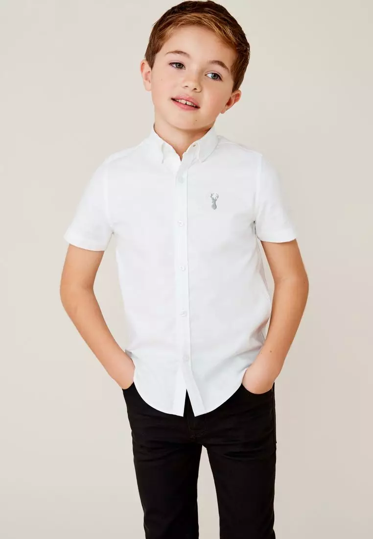 Short Sleeve Cotton Rich Oxford Shirt
