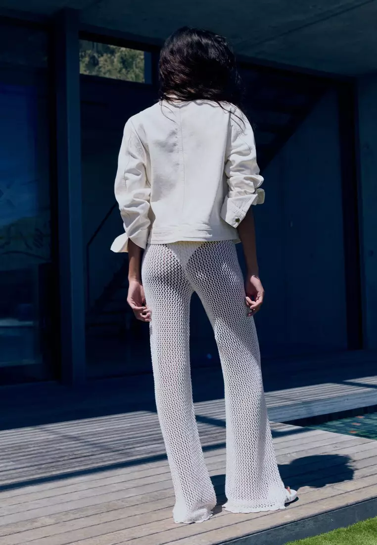 Crochet Flared Trousers