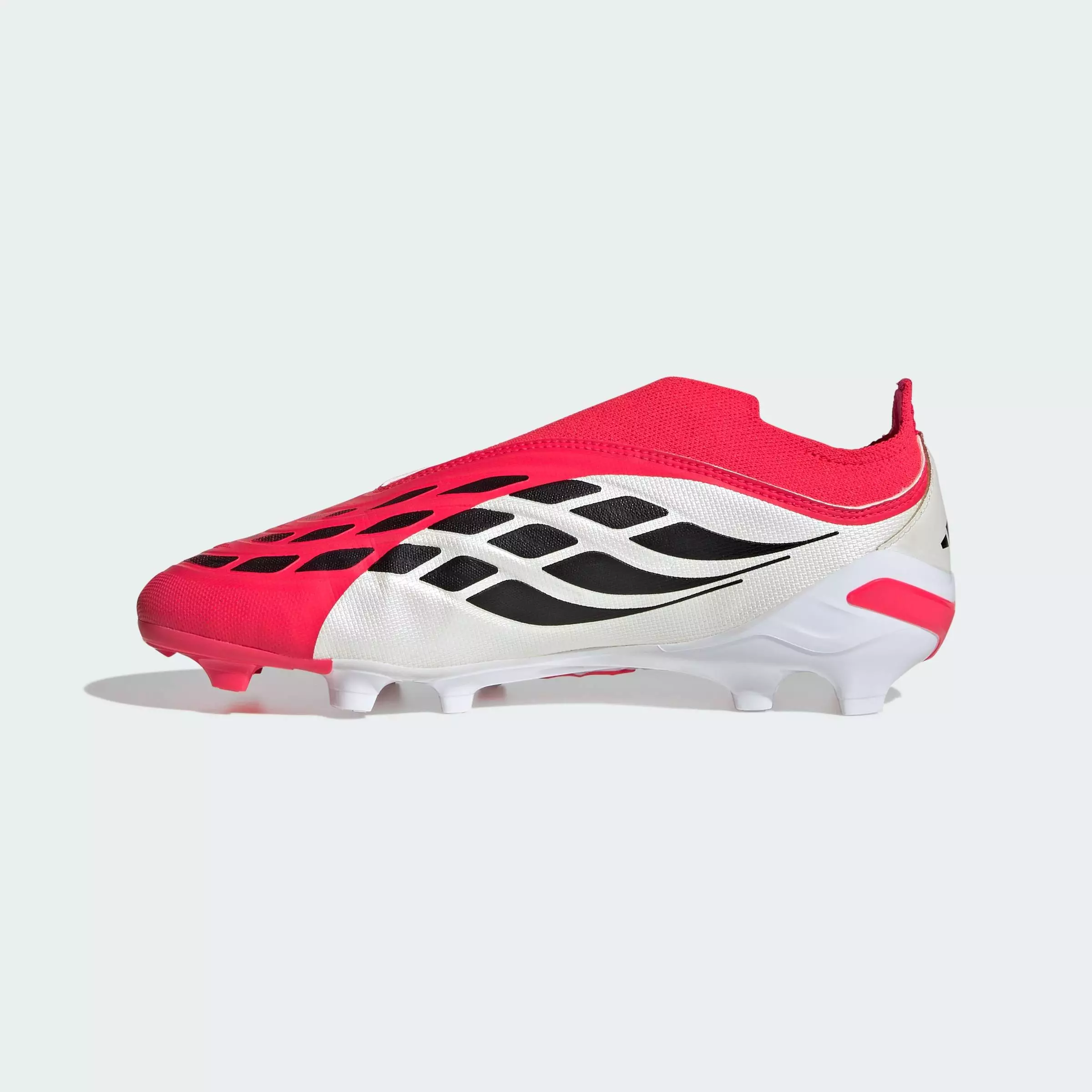 Football PREDATOR LEAGUE Laceless Firm Ground Football Boots Kids Unisex Red JR7890
