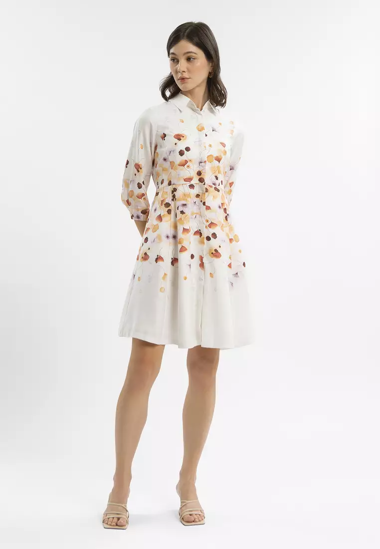 Minimal Laena Dress Coral