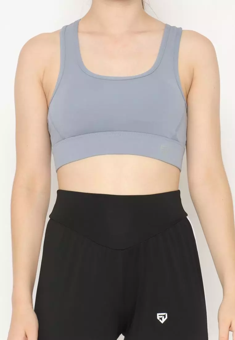 FITWEAR - CHARLENE HOOK SPORTBRA - BABY BLUE