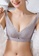 ZITIQUE grey Women's Non-wired Thick 3/4 Cup Push Up Lace Trimmed Bra - Grey 390CBUS99F2DB6GS_3