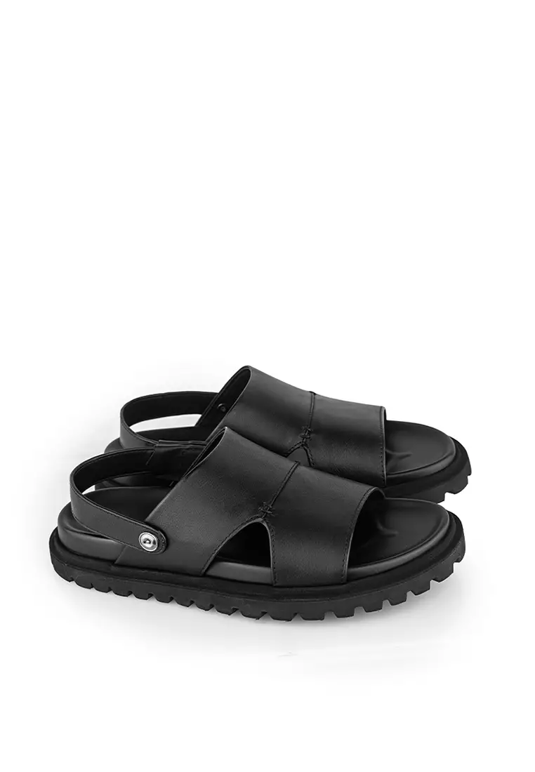 Sandal Kulit Pria Gino Mariani Joel Black
