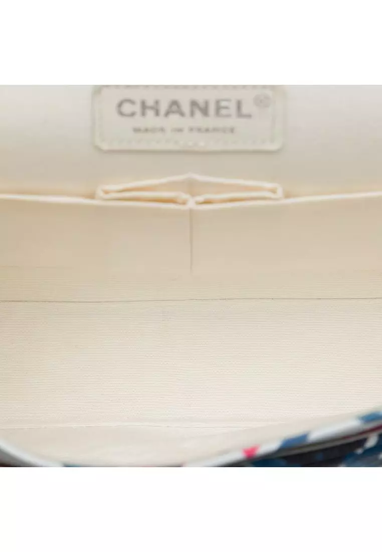 Pre-Loved Chanel Medium Classic Airlines Printed Lambskin Double Flap