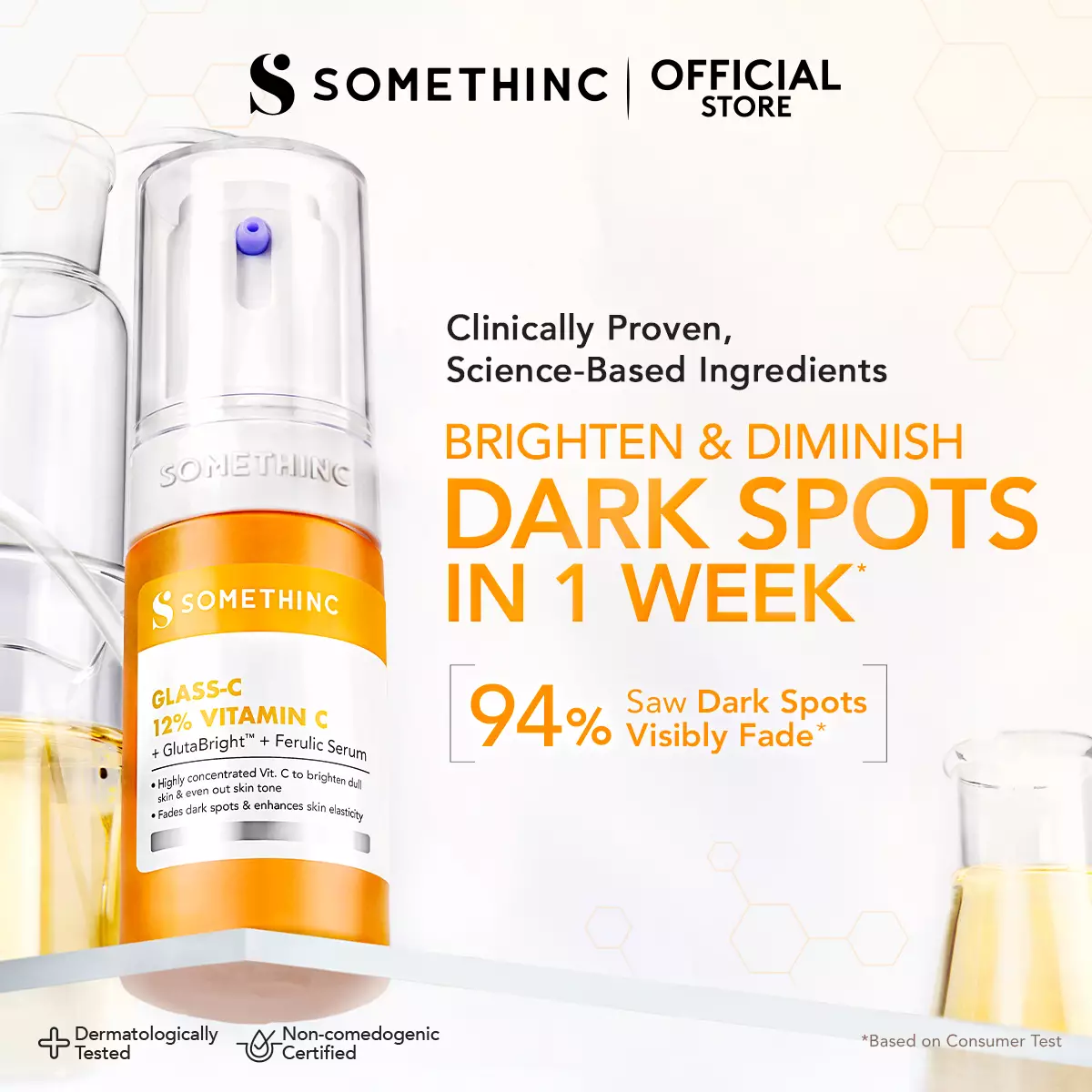[BARU!] SOMETHINC Glass-C 12% Vitamin C+ GlutaBright™ + Ferulic Serum 20ml