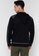 ck Calvin Klein black Meshed Merino Wool Recycled Polyester Hooded Zip-Up - Rubber Logo 4180BAA9D01107GS_2