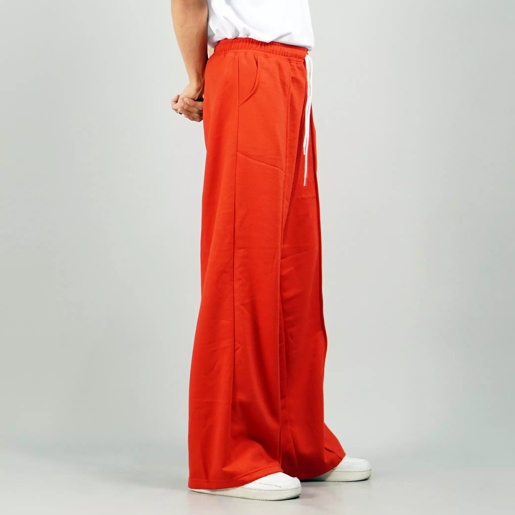 JENN Celana Baggy Pria Celana Panjang Baggy Pants Pria - MERAH