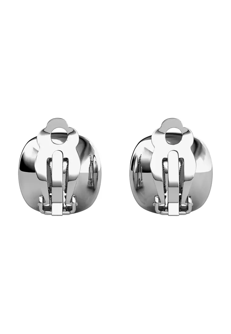 Squarish Clip Earring WG - Anting Jepit Crystal Luvea Premium Collection by Her Jewellery
