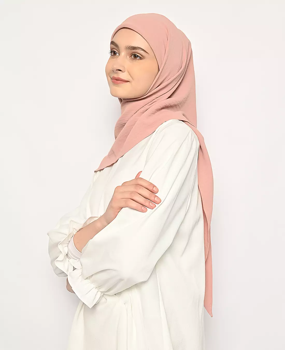 Karisa Segitiga Instan Dusty Pink