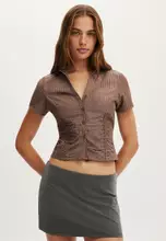 Zoe Stripe Dark Oak/Multi