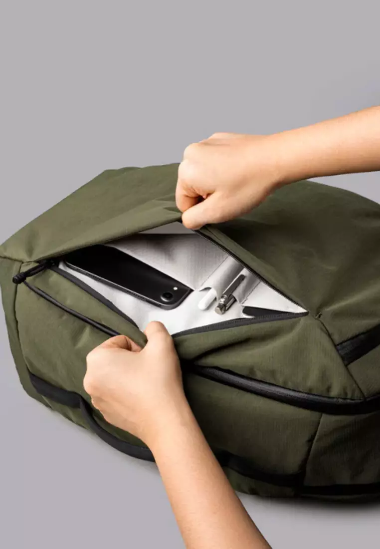 ALPAKA Traverse Backpack 30L Premium Travel Backpack Kapasitas 30L Green Axoflux