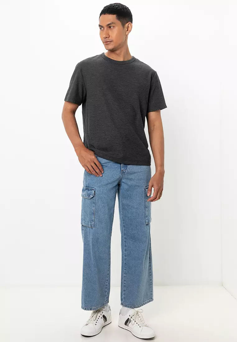 Wide Leg Cargo Jeans